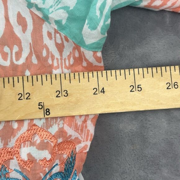 Chico’s Batik Beauty Norah Tunic Top Women’s Sz 4 XXL Beaded Embroidered Tribal - Picture 10 of 11